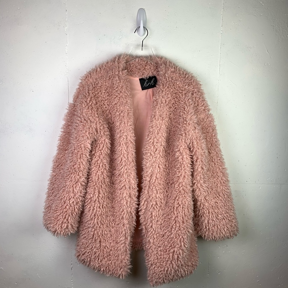Faux Fur Teddy Jacket in 💗PINK 💗 (NWOT)